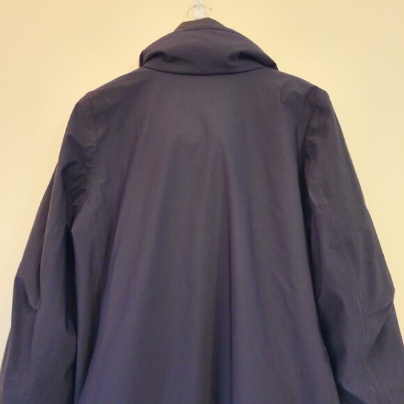 Creenstone Coats Navy Blue Raincoat 9000 Women Sz 44/14 US Double Zip Outdoor - Picture 12 of 16